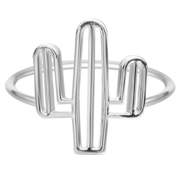 NWT • cactus silver ring - Picture 1 of 4